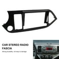 thumbnail image 4 of Cubierta del Tablero de Fascia de la Unidad de 9 Pulgadas 2 Din, Marco del Panel Negro de ABS para Picanto 2011-2017 Protectida Extendida para el de Radio del Automóvil,, 4 of 7