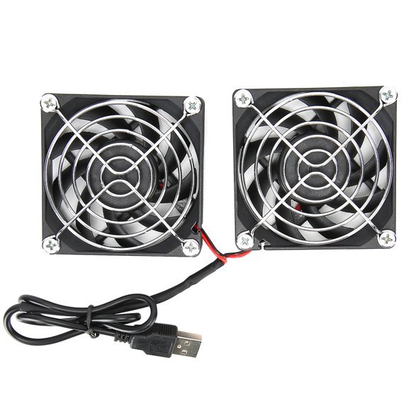 Sonew USB Power Router Cooling Dual Fan Heat Sink 70x15mm For -AC68U AC86U NAF