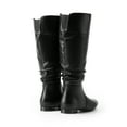 thumbnail image 2 of BURUDANI Women's Platform wide Knee High Fashion Pull On Slouchy Boots, 2 of 6
