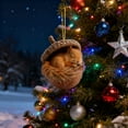 thumbnail image 5 of Forest Animal Acorn Ornaments, 2D Acrylic Pine Cones Animals Figures Hanging Pendants, Cozy Forest Christmas Ornaments, Pinecones Animal Ornament for Christmas Tree Decoration, 5 of 7
