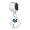 thumbnail image 1 of Hamsa Charm with Blue Opal, 1 of 2