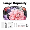 thumbnail image 3 of Fragmented Flowers Digital Bag Organizer Travel Case with Oxford Fabric Waterproof Material - 5.9x9.44x3.14 in - Storage Pouch Small Box Organizer Storage Container Small Storage Bag Pouch Case, 3 of 6