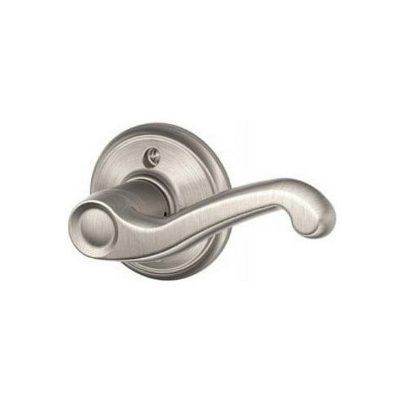 Schlage F170VFLA619RH Flair Right Handed Dummy Door Lever, Satin Nickel