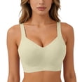 thumbnail image 5 of Ahabrexf Bras for Women No Underwire Yoga Bralette Tshirt Bra Soft Nylon Spandex Sports Bra 1Pc, 5 of 7
