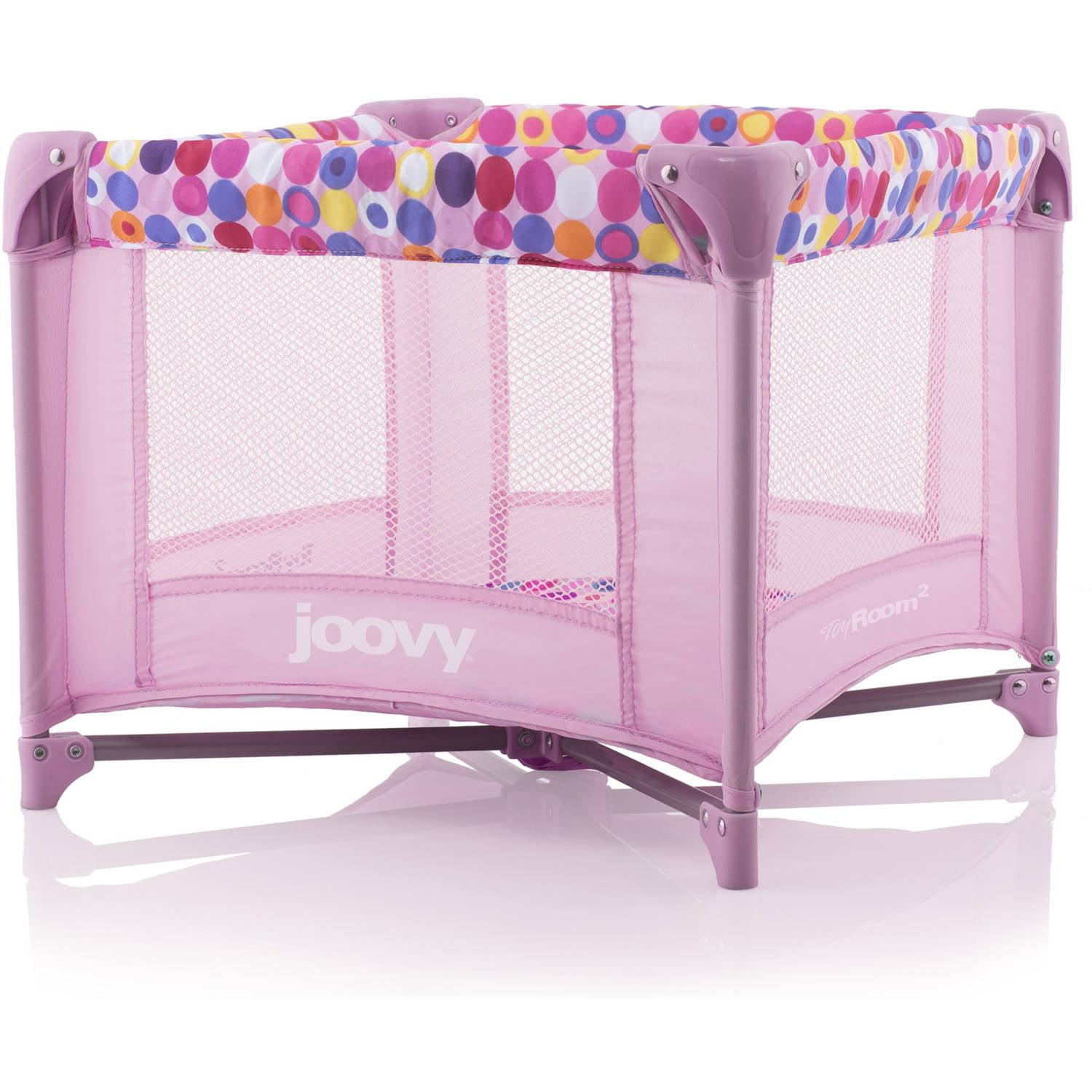 Joovy Toy Room Doll Playard Doll Accessory Doll Furniture Pink Dot 20 x 20 x 14.8 Walmart