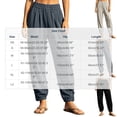thumbnail image 4 of LIaqionyy Women Pants Casual Flowy Pant Elastic Waist Jogger Vacation Beach Lightweight Lounge Trousers with Pockets, 4 of 7