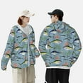 thumbnail image 5 of Fotbe Various Wild Sea Fish Men's Women's UPF 50+ Sun Protection Jacket Hooded Cooling Shirt with Pockets Hiking Outdoor Performance-3X-Large, 5 of 8