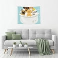 thumbnail image 5 of Hirioo Cute Dog In Bathtub Print Tapestry Lightweight Fabric for Bedroom Aesthetic Home Wall Dorm Décor Living Room Decor 29x37 Inch, 5 of 8