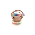 thumbnail image 3 of Kensie Girl Platform Hook & Loop Toddler Footbed Sandals - Light Multicolor, 9, 3 of 5
