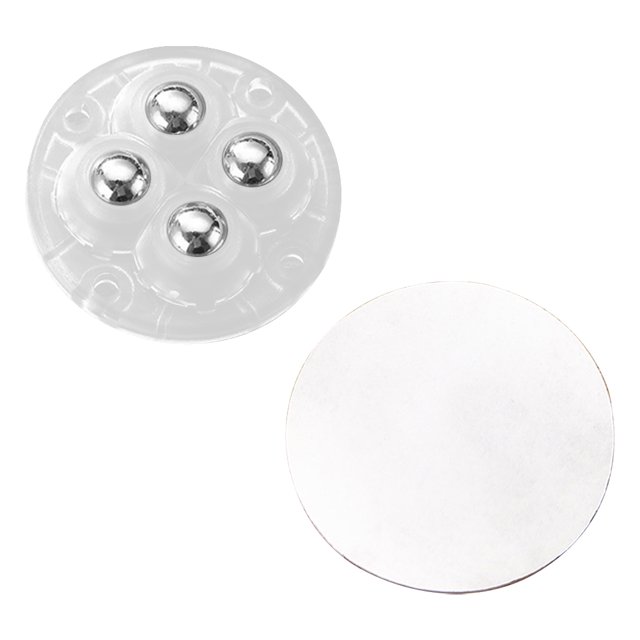 Likrtyny Mini Ruedas Giratorias para El Universales para Contenedores Almacenamiento Bote Basura (4 Piezas C)