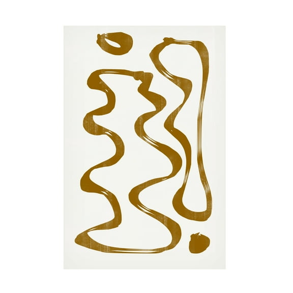 Trademark Fine Art THE MIUUS STUDIO Abstract Line No7 Canvas Wall Art