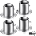 thumbnail image 1 of Yeacher 4 Packs Stainless Steel Closet Rod Flange Pool Ladder Socket Bracket Adjustable Support Holder, 1 of 7