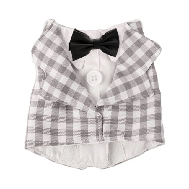 Traje de Pájaros Esmoquin con Pajarita Traje de Poliéster Elegante Camisa a Cuadros Ropa de Pájaro para Pájaros ANGGREK Otros