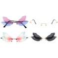 thumbnail image 4 of 4 pares de gafas de sol con alas de libélula, sin montura, con alas irregulares, 4 of 4