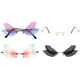 thumbnail image 4 of 4 pares de gafas de sol con alas de libélula, sin montura, con alas irregulares, 4 of 4