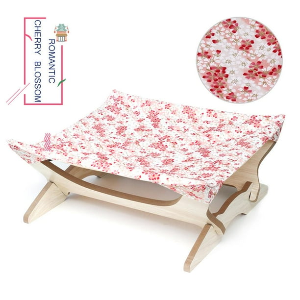 Soporte De Madera Para Mascotas Cuna Soporte De Madera Desmontable Tela Cómoda Cama Para Mascotas Vogacara PT001366-03
