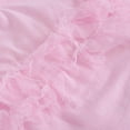thumbnail image 2 of GYRATEDREAM Baby Girl Cotton Rompers Lace Sleeveless Letter Newborn Infant Clothes Summer Outfit, Pink 9-12 Months, 2 of 8