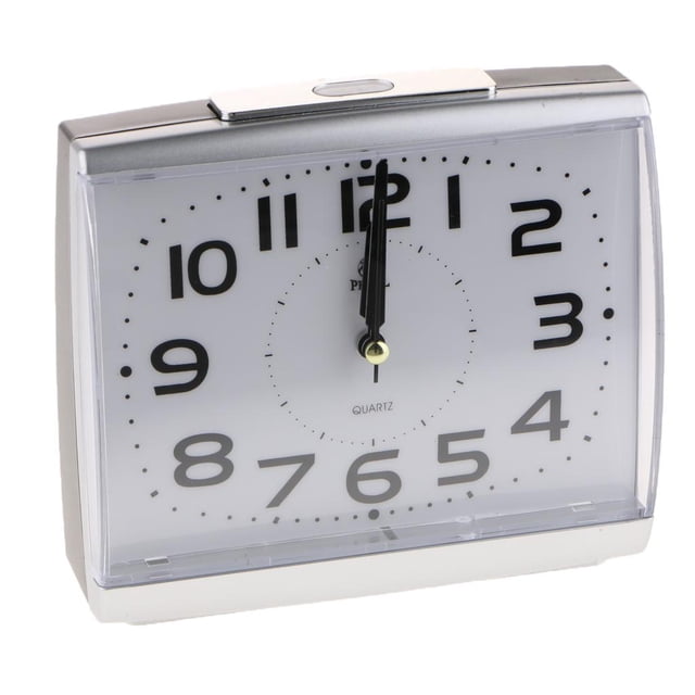 Reloj Analógico De Silencioso perfecl para Mesitas de noche Habitación para niños con despertador y luz Pta
