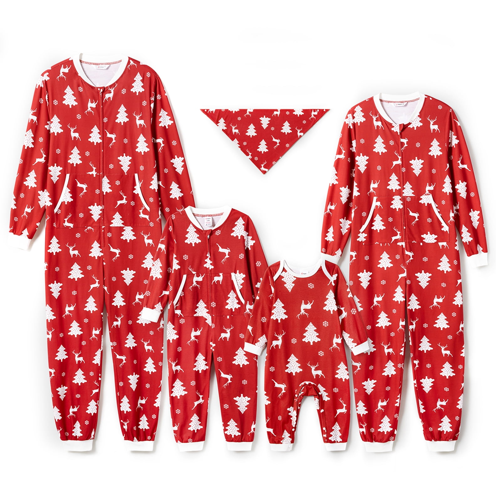 Christmas tree and reindeer pajamas hotsell