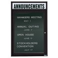 thumbnail image 3 of Aarco Products ADC3624HBK 1-Door Enclosed Directory Cabinet with Header - Black, 3 of 3