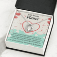 thumbnail image 3 of To My Fiancee Lots of Love And Kisses Forever Necklace w Message Card, 3 of 20