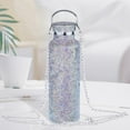 thumbnail image 2 of Taza de vacío de diamante portátil 500ml/17oz botella de agua con Plata AB Gloria Botella de agua, 2 of 8