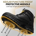 thumbnail image 6 of MeMoride Men's Steel Toe Shoes Work Boots Leather Slip-Resistant Industrial Safety Boots, 6 of 7