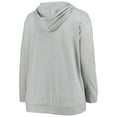 thumbnail image 3 of Women's Fanatics Heathered Gray Jacksonville Jaguars Plus Size Lace-Up Pullover Hoodie, 3 of 3