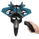 thumbnail image 3 of Avión de control remoto para niños de 2,4 GHz con vuelo estable, hélice y 2 baterías, planeador de juguete RC con LED azul, 3 of 8