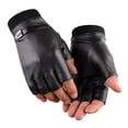 thumbnail image 2 of Guantes cálidos de medio dedo para otoño e invierno, de terciopelo no invertido, para teclado, conducción, equitación, estudiantes, tareas, deportes, guantes antideslizantes, 2 of 6