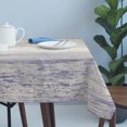 thumbnail image 4 of Purple Grey Table Cloth Waterproof Tablecloths, Farmhouse Gray Barn Wooden Vintage Striped Tablecloth Dining Table Cover for Kitchen Party Tabletop Outdoor, Rectangle Tablecloth 54x108 Inch, 4 of 9