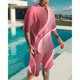 thumbnail image 3 of Traje casual de moda hawaiana para hombre, bandera del Día de la Independencia con fuegos artificiales geométricos creativos, estampado digital 3D, pantalones de playa para niños, 3 of 5