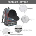 thumbnail image 4 of Unisex Vintage Style Backpack, Bohemian Print Rucksack with Front Pocket, Lightweight Daypack for School University Work Commute Vacation, Ideal Gift Idea, 4 of 5