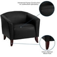 thumbnail image 2 of HERCULES Imperial Series Black Leather Chair, 2 of 9