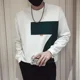 thumbnail image 4 of Ropa para hombre, sudadera sin capucha, sudadera con estampado para hombre, camiseta blanca, sudadera gráfica sencilla de algodón, sudadera de lujo, ropa de calle emo, 4 of 5