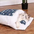 thumbnail image 3 of Arena para mascotas Arena para gatos Saco de dormir para gatos Edredón para gatos extraíble y lavable Perrera Arena para gatos Saco de dormir para gatos Azul L Rojo Verde, 3 of 5