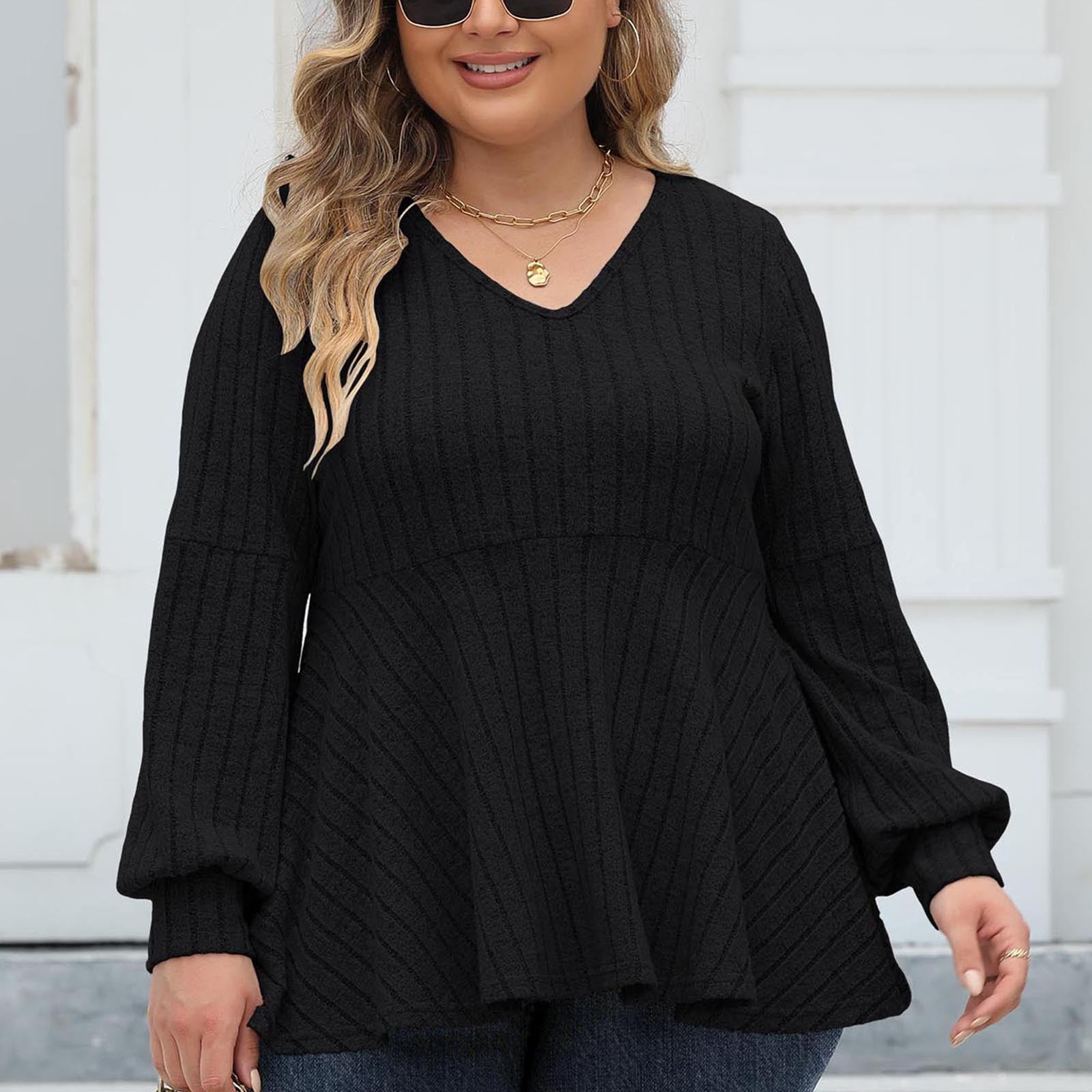 ribbed ruffle top