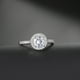 thumbnail image 2 of Anillo de compromiso clásico europeo y americano para mujer, con microincrustaciones de circonita AAA, chapado en platino, joyería de diamantes, 2 of 6