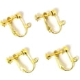 thumbnail image 5 of 20PCS Ear Clip Converter Clip on Earring Converter Components for No-Pierced Ears DIY with Screw Adjustment, Gold Color, 5 of 5