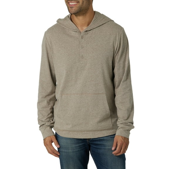 Republic Men's Long Sleeve Hooded Henley