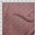 thumbnail image 4 of oneOone Rayon Dusty Rose Fabric Autumn Leaves Sewing Material Print Fabric By The Yard 56 Inch Wide, 4 of 4