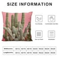 thumbnail image 5 of GOSMITH  Rustic Farmhouse Throw Pillow Covers Vintage Pink Color Green Cactus Tropical Summer Plants Pillow Case Cushion Cover Decorative Cushion Cover for Sofa Couch Chair, 5 of 5