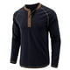 thumbnail image 1 of Camisas de Hombre Camisas de Manga Larga Jersey Con Botón Fondo de Cuello Redondo Top Odeerbi  ODB176019, 1 of 6