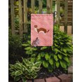thumbnail image 2 of Carolines Treasures BB7870GF Weasel Pink Check Garden Flag, 2 of 3