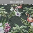 thumbnail image 7 of Tropical Chair Seating Cushion Set of 4, Pattern of Bouquet with Exotic Flowers Leaves Palms and Flamingos, Seat Pads for Office with Anti-slip Backing, 16"x16", Hunter Green Multicolor, by Ambesonne, 7 of 7