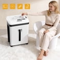 thumbnail image 3 of QUIETLEMON 150 Sheet Auto Feed Paper Shredder, 60 Minutes Nonstop Heavy Duty Shredders, P5 Micro-Cut, Shred CD/Card for Home Office Use, 3 of 7