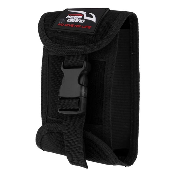 Bolsillo y hebilla para cinturón de peso vacío de 3 kg/6,6 lb para buceo, buceo, buceador, Negro