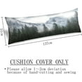 thumbnail image 3 of Foggy Forest Body Pillow Cover Misty Natural Scenery Mountain Landscape Pine Mist Wood Cloud Tree Cushion Long Pillowcase with Zipper Decorative Soft Large Bedding Pillow Cases for Couch 20"x54", 3 of 6