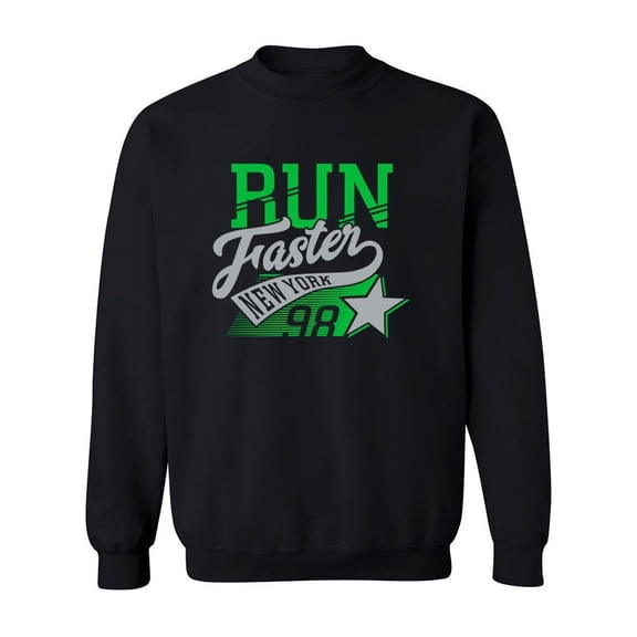 Run Faster 98 Sweatshirt Men -Image by Shutterstock, Male 5X-Large
