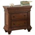 thumbnail image 2 of Riverside Furniture au Vent Baie Deux Tiroirs Table de Chevet en Rhum Chaud, 2 of 2